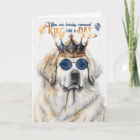 Great Pyrenees Dog King for a Day Funny Birthday
