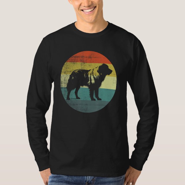 Great Pyrenees Dog Retro Style T-Shirt (Front)
