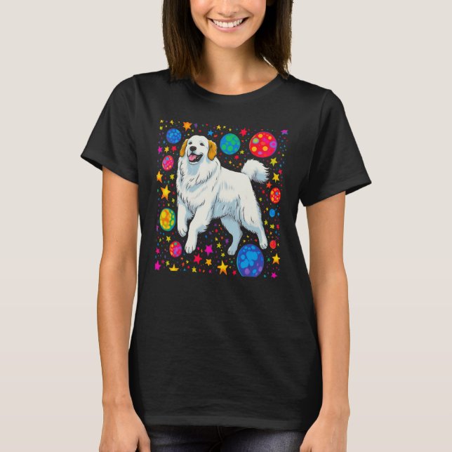 Great Pyrenees Dog Space T-Shirt (Front)