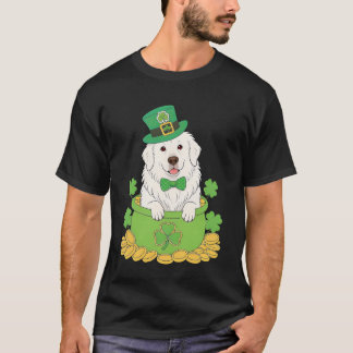 Great Pyrenees Dog St. Patricku2019s Day Shamrock  T-Shirt