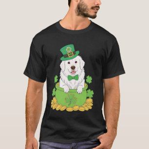 Great Pyrenees Dog St. Patricku2019s Day Shamrock T-Shirt