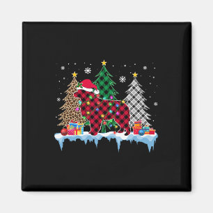 Great Pyrenees Dog Tree Christmas Lights Fun Xmas Magnet