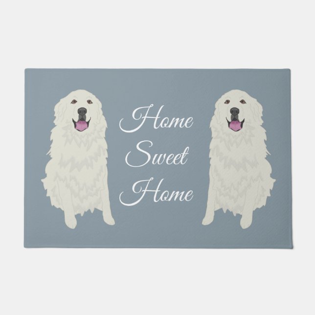 Great Pyrenees Doormat (Front)