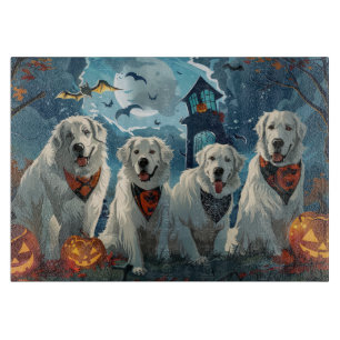 Great Pyrenees Halloween Spooky Cutting Board