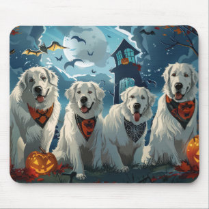 Great Pyrenees Halloween Spooky Mouse Pad