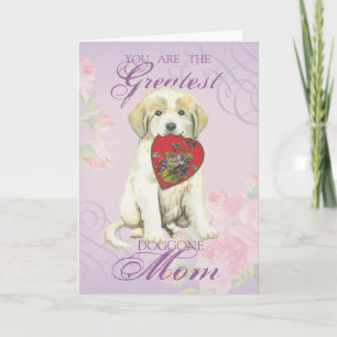 Great Pyrenees Heart Mum Card