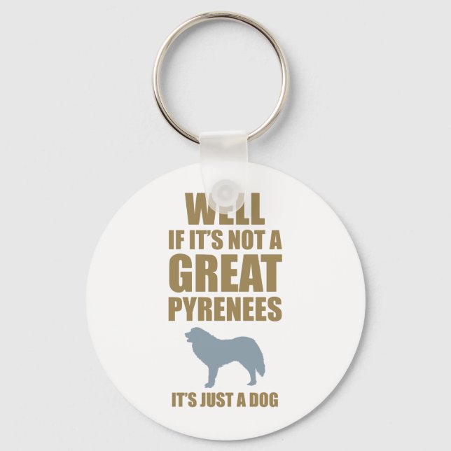 Great Pyrenees Key Ring (Front)