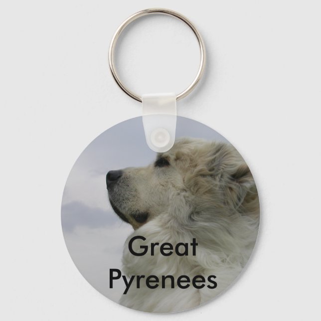 Great Pyrenees Keychain (Front)