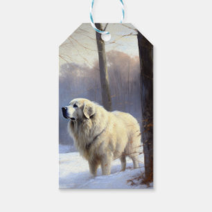 Great Pyrenees Let It Snow Christmas Gift Tags