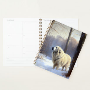 Great Pyrenees Let It Snow Christmas  Planner