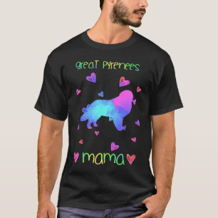 Great Pyrenees Mama Colourful Dog Mum T-Shirt