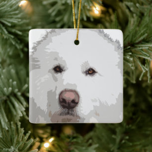 Great Pyrenees Mountain Dog Tree Ornament