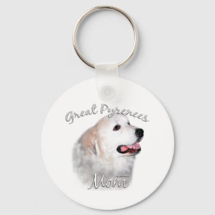 Great Pyrenees Mum 2 Key Ring