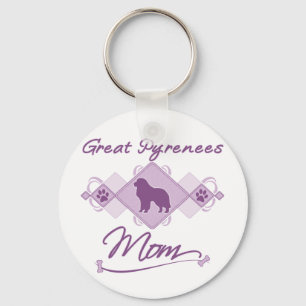 Great Pyrenees Mum Key Ring
