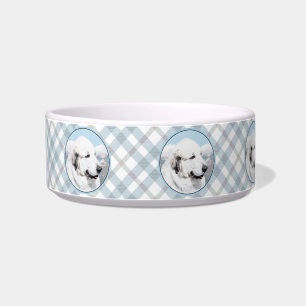 Great Pyrenees Painting - Original Dog Art Bowl