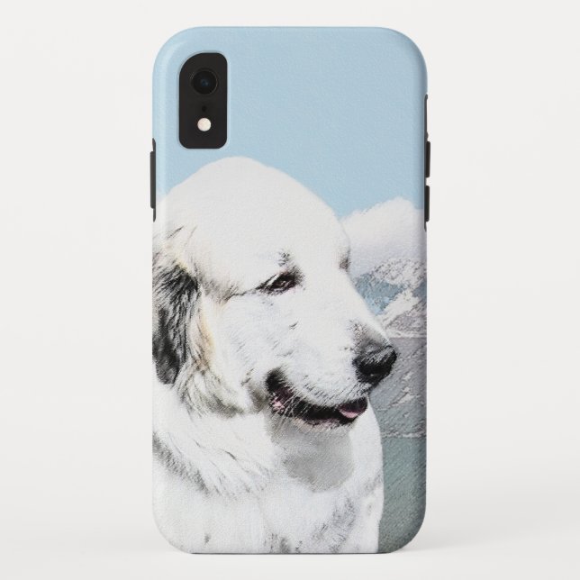 Great Pyrenees Painting - Original Dog Art Case-Mate iPhone Case (Back)