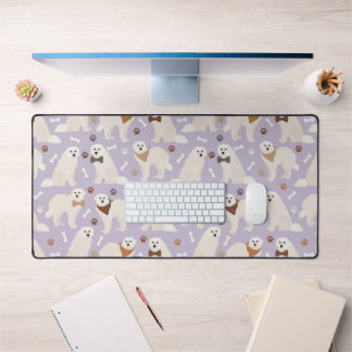 Great Pyrenees Paws and Bones Desk Mat