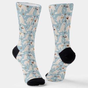 Great Pyrenees Paws and Bones Socks