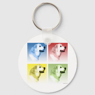 Great Pyrenees Pop Key Ring