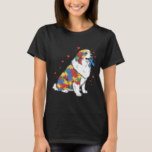 Great Pyrenees Puzzle Autism Awareness Autistic Wo T-Shirt
