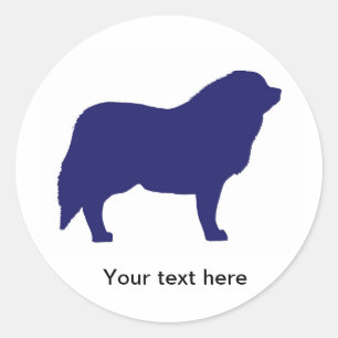 Great Pyrenees/Pyrenean Mountain Dog custom Classic Round Sticker