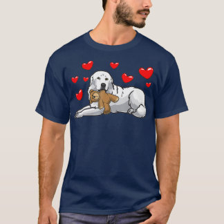 Great Pyrenees Pyrenean Mountain Dog With Animal T-Shirt
