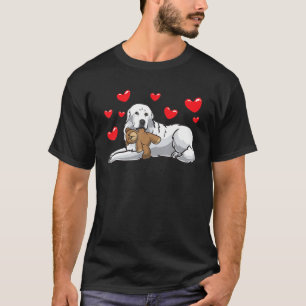 Great Pyrenees Pyrenean Mountain Dog With Stuffed T-Shirt