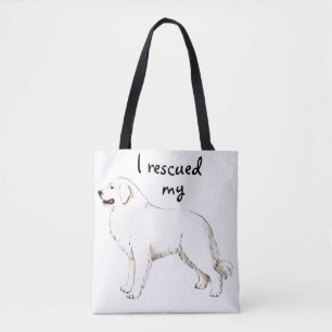 Great Pyrenees Rescue Tote Bag