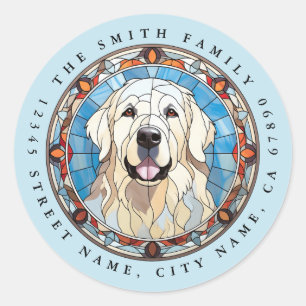 Great Pyrenees Round Stickers