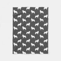 Great Pyrenees Silhouettes Pattern Grey
