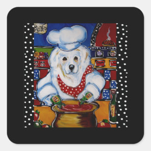 GREAT PYRENEES  SQUARE STICKER