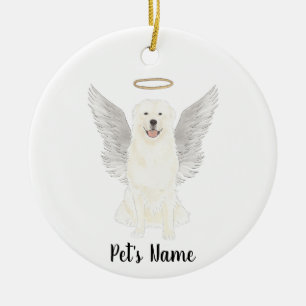 Great Pyrenees Sympathy Memorial Ceramic Tree Decoration