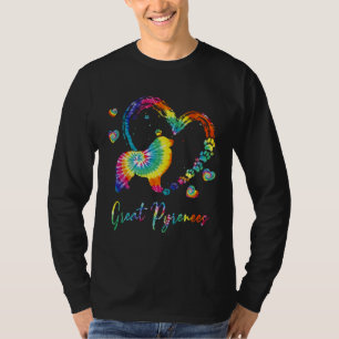 Great Pyrenees Tie Dye Rainbow Dog T-Shirt