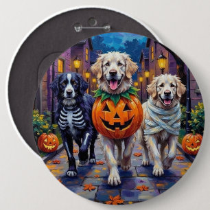 Great Pyrenees Trick-or-Treating Halloween Costume 6 Cm Round Badge