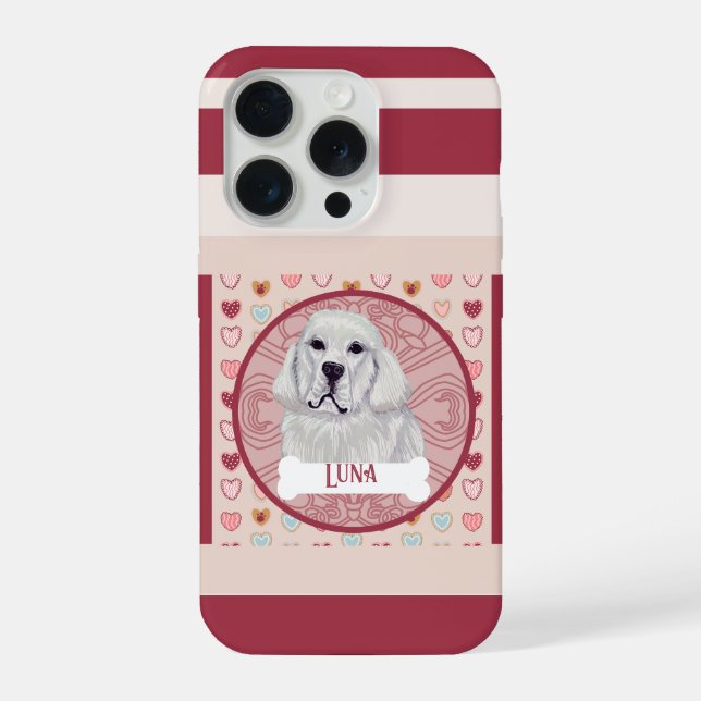 Great Pyrenees Valentine Heart iPhone 11 Pro Case  (Back)