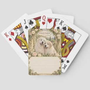 Great Pyrenees Wedding Guest Book Signing Deck Playing Cards