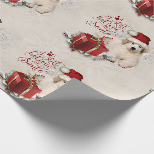 Great Pyrenees Xmas Puppy Wrapping Paper