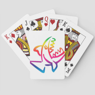 great rainbow shark playing cards