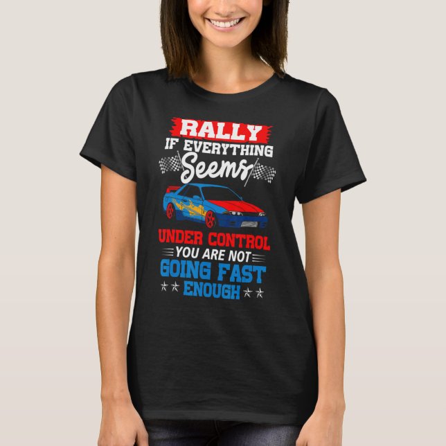 Great Rally Saying Racing Cars Cars  Men Boys T-Shirt (Front)