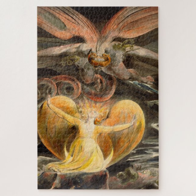 Great Red Dragon and the Woman Clothed with Sun Jigsaw Puzzle (Vertical)