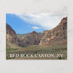 Great Red Rock Canyon Postcard! Postcard
