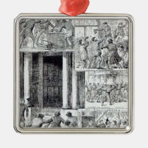 Great Riots in London Metal Tree Decoration