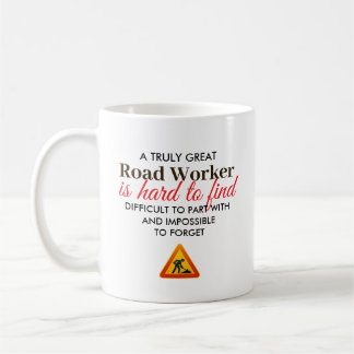 Great Road Worker Personalised Name Gift Coffee Mug