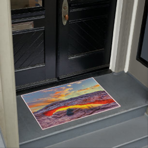 Great Rock Arch Desert Sunset Doormat