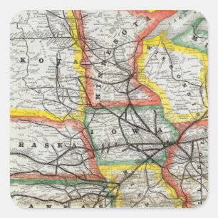 Great Rock Island Route Square Sticker