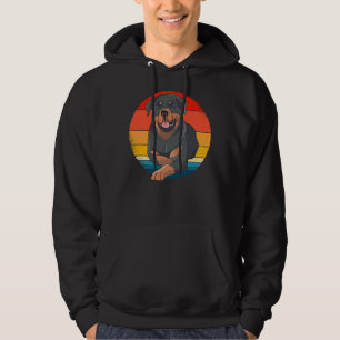 Great Rottweiler Retro Dogs Dog Owners Hoodie