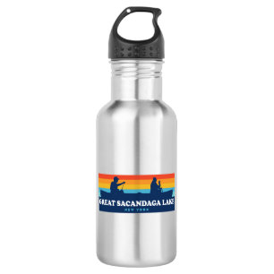 Great Sacandaga Lake New York Canoe 532 Ml Water Bottle