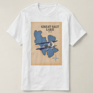 Great Salt Lake Utah vintage style map T-Shirt