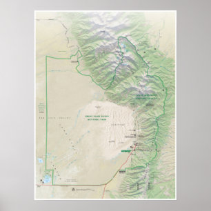 Great Sand Dunes (Colorado) map poster