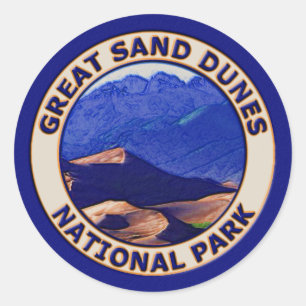 Great Sand Dunes National Park Classic Round Sticker